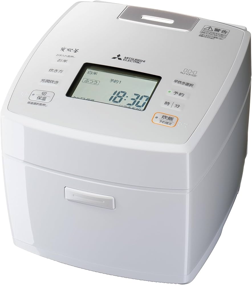 Amazon | 三菱電機 炊飯器 5.5合 IH式 日本製 備長炭炭炊釜(かまど構造