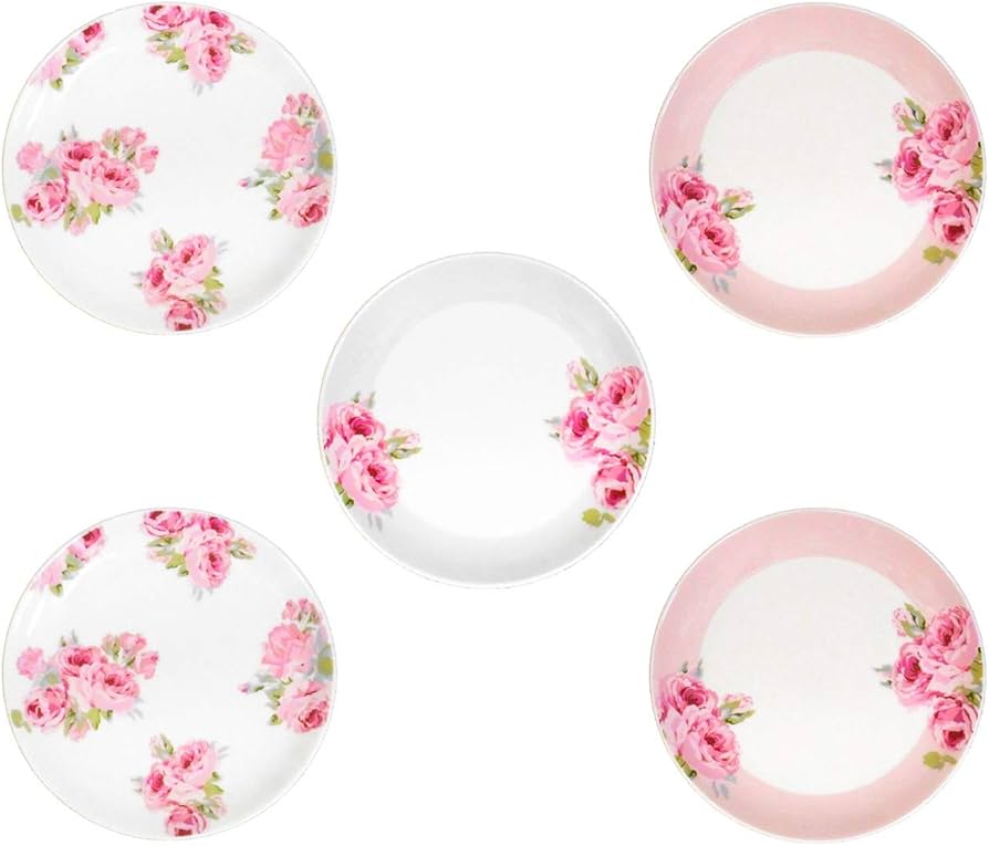 Amazon.co.jp: ローラアシュレイ ケーキ皿 中皿 直径16.5cm 5枚 食器