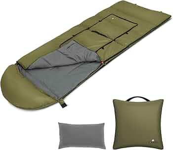 Amazon.co.jp: 【防災備蓄にも】PYKES PEAK クッション型寝袋 シュラフ