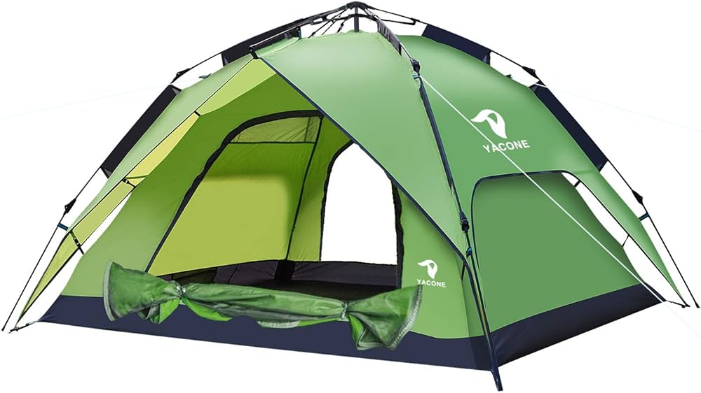 Amazon | YACONE ワンタッチテント テント 3～4人用 ワンタッチ 2WAY