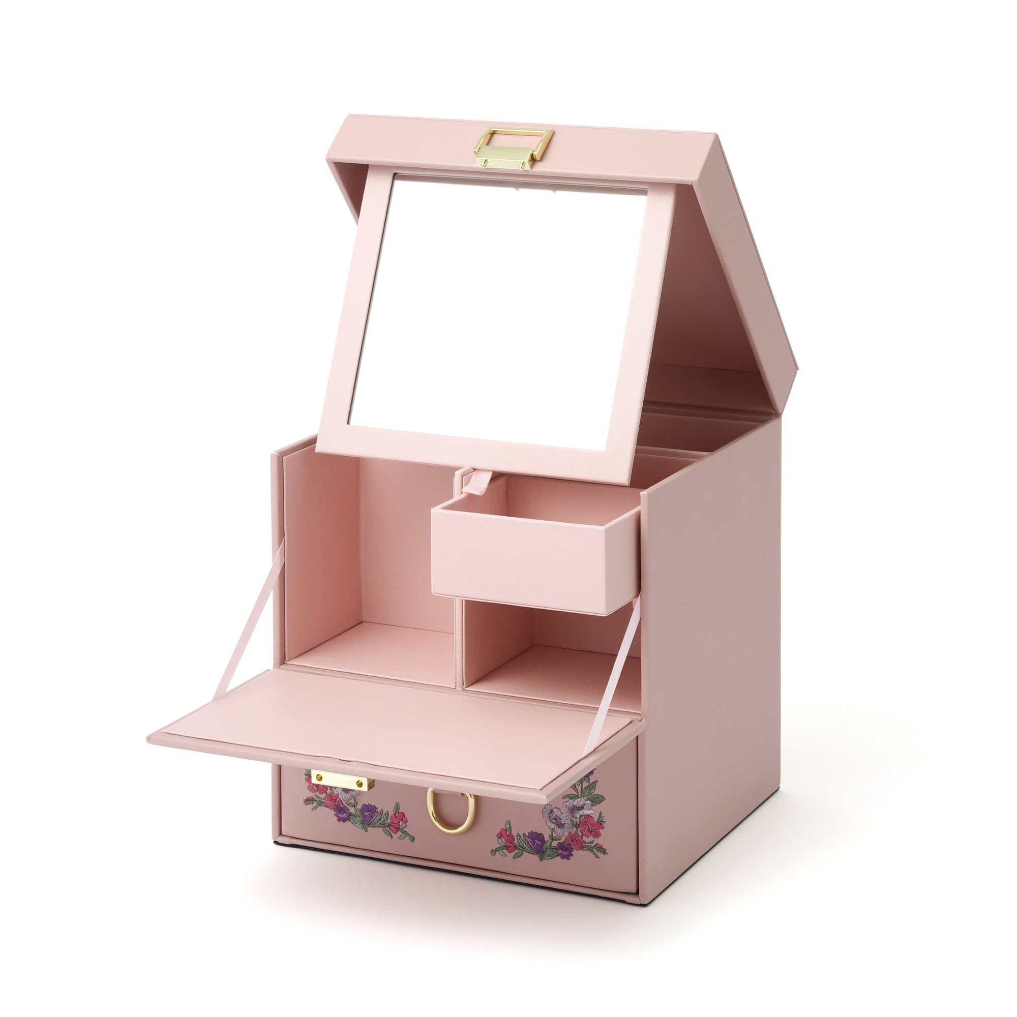 Amazon.co.jp: Francfranc Franfranc Embroidered Flower Cosmetic Box
