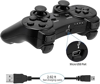 Amazon.com: Ceozon PS3 Controller Wireless 2 Pack Gamepad