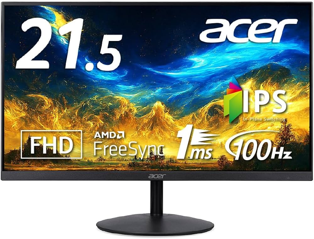Amazon.co.jp: Acer モニター 21.5インチ IPS 非光沢 フルHD 1920×1080