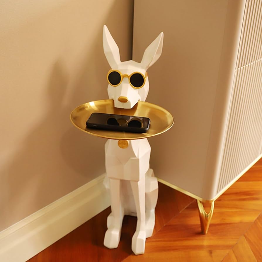 Amazon.co.jp: ドーベルマン 置物 大型 犬 眼鏡をかけたドーベルマン