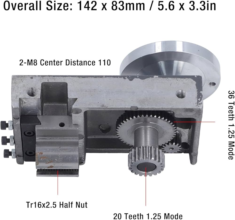 Amazon | ミニ旋盤スライド キャリッジ、ハンドル付き金属工作機械