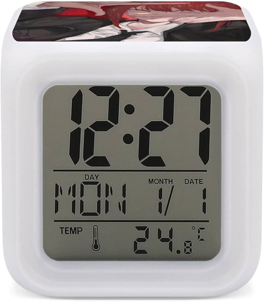 Amazon.co.jp: チェンソーマン マキマ 目覚まし時計 LEDデジタル時計