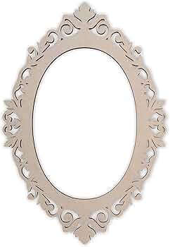 Amazon.com: Wooden Oval Frame, Home Decor, Ready to Paint Wooden