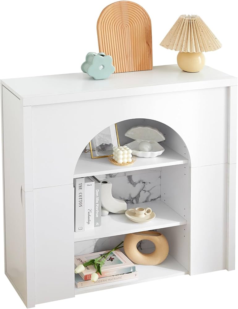 Amazon｜LOWYA ロウヤ マントルピース 大理石風 韓国インテリア 幅90cm