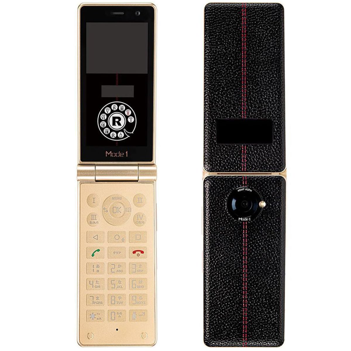 Amazon | Mode1 ガラケー 型 SIMフリー スマホ RetroII レザー調