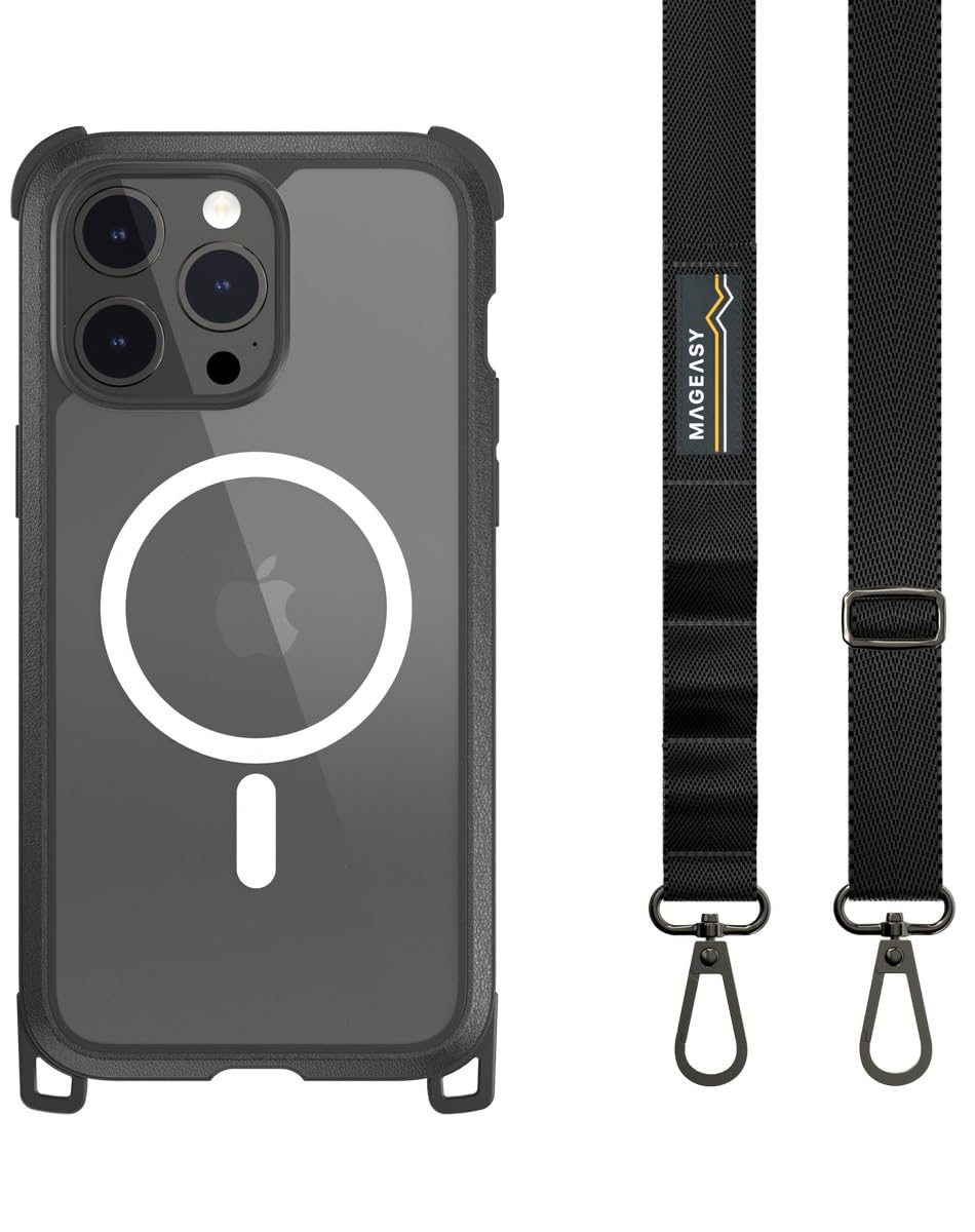 Amazon.co.jp: 【MagEasy】 iPhone15ProMax 対応 ケース 斜めがけ 首