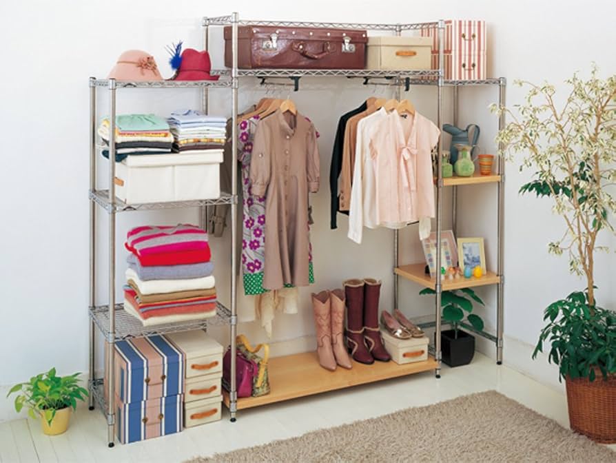 Amazon｜ホームエレクター ワイヤーシェルフ クローム D600mm