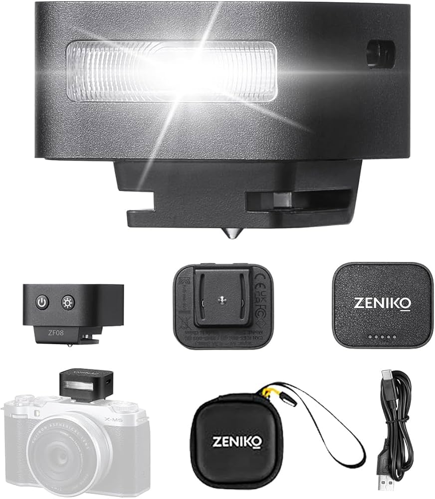 Amazon | ZF08 カメラフラッシュ - 440 フルパワーフラッシュ/GN16