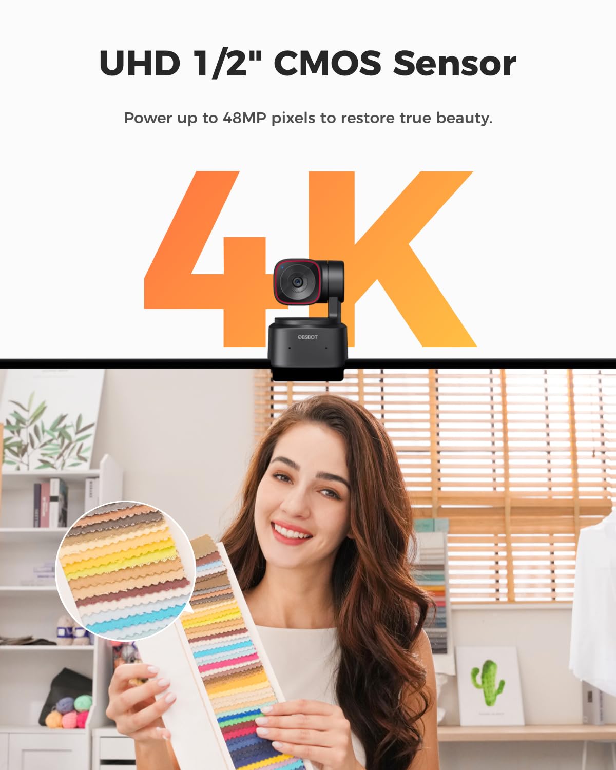 Amazon.com: OBSBOT Tiny 2 Lite 4K Webcam & HDMI Adapter & Remote