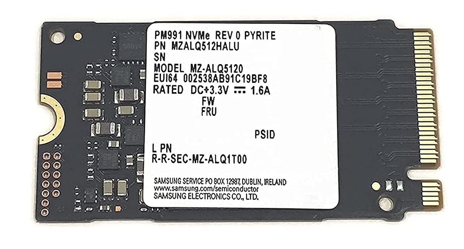 Amazon | Samsung SSD 512GB PM991 M.2 2242 42mm NVMe PCIe Gen3 x4