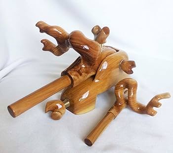 Amazon | ヘラブナ万力 天然木黒柿x白柏 大砲型万力 へら用品 袋竿枕