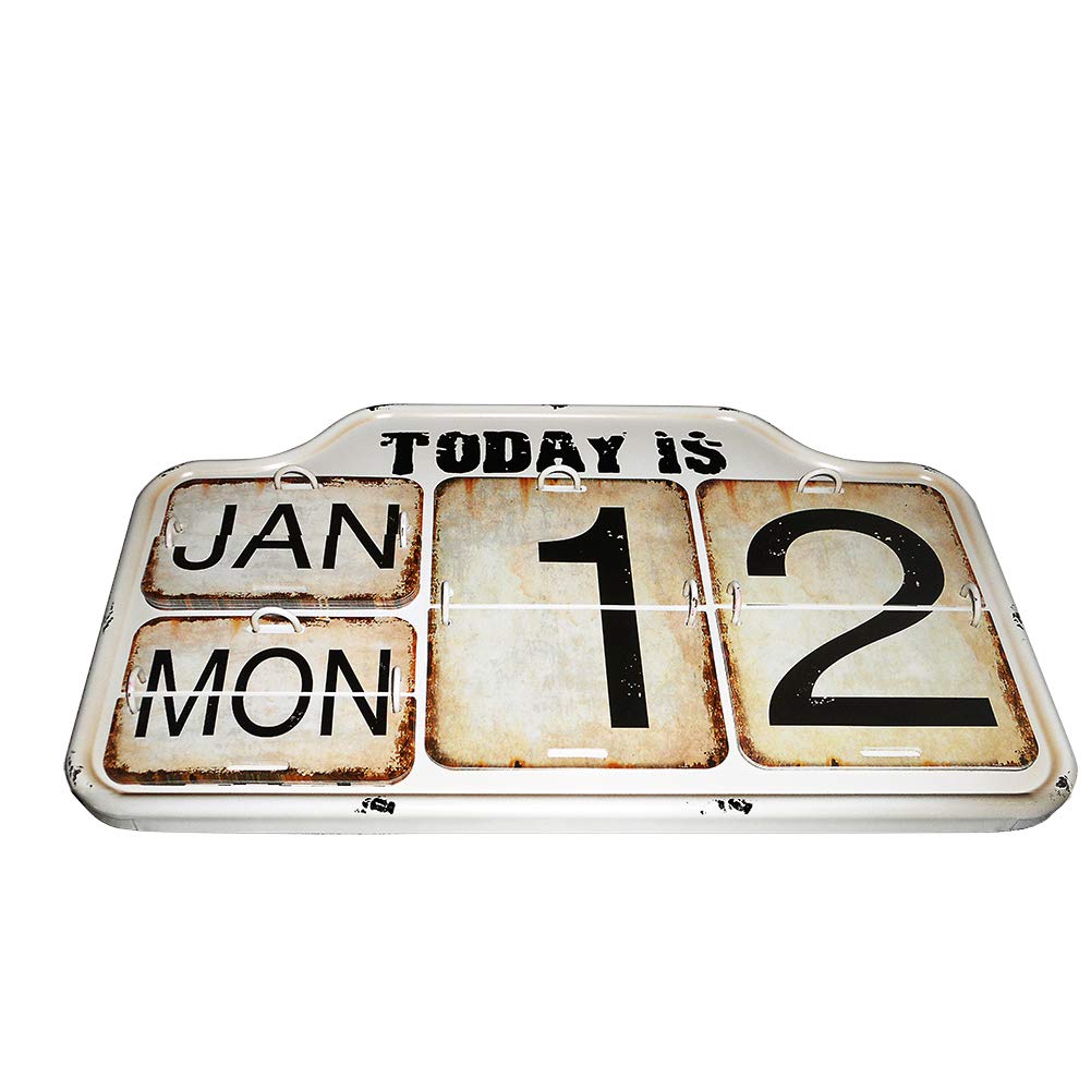 Amazon.co.jp: Fosinz 万年 カレンダー 壁掛けカレンダー ヴィンテージ