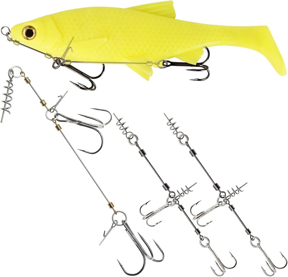 Amazon | FishingPepo 釣り用ジグヘッドキット 3個 トレブルフック