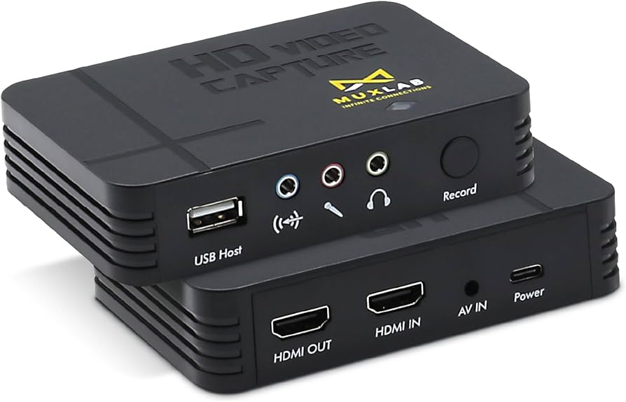Amazon.com: MuxLab Video Capture Recorder Device | HDMI to USB