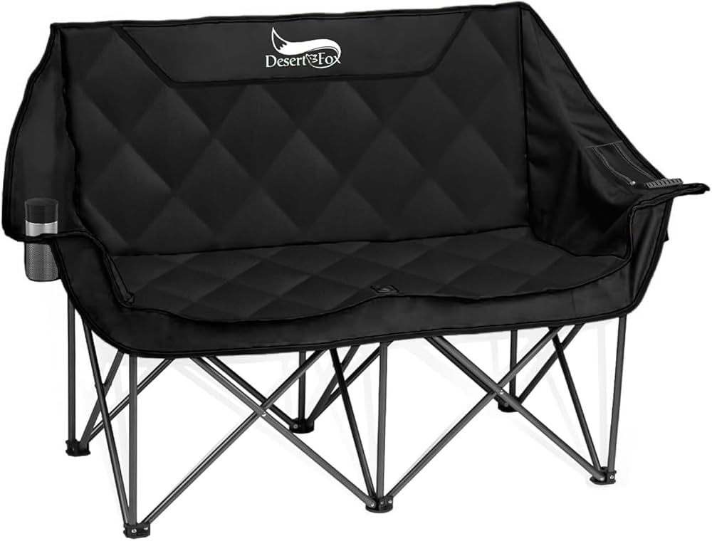 Amazon.co.jp: DesertFox キャンプ 椅子 2人掛け 厚手の中綿 秋冬用