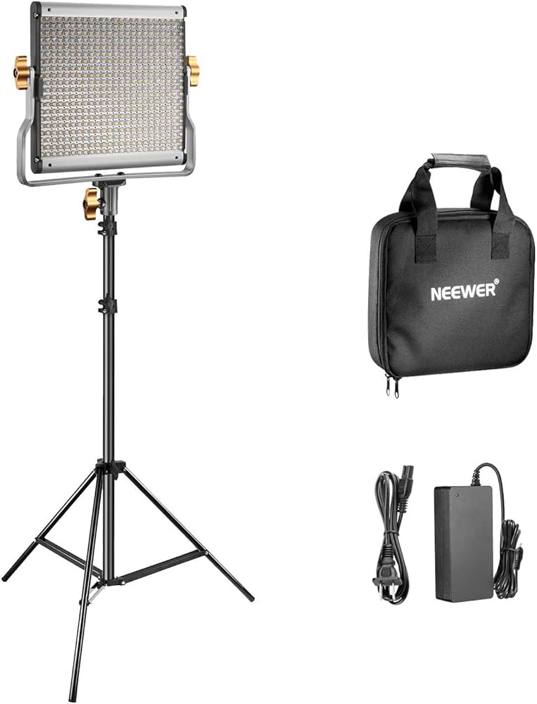 Amazon | NEEWER 480 LEDビデオライトとスタンドキット 照明撮影用