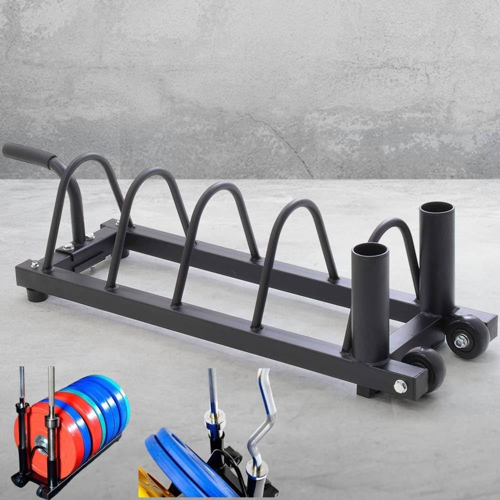 Amazon.co.jp: Bonarca ダンベルプレートラック シャフトホルダー付き