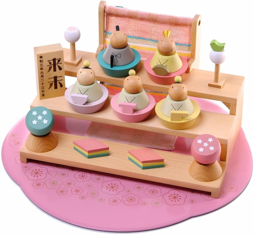 Amazon | 雛人形 お雛様 プーカのひなにんぎょう 名入れ木札付き