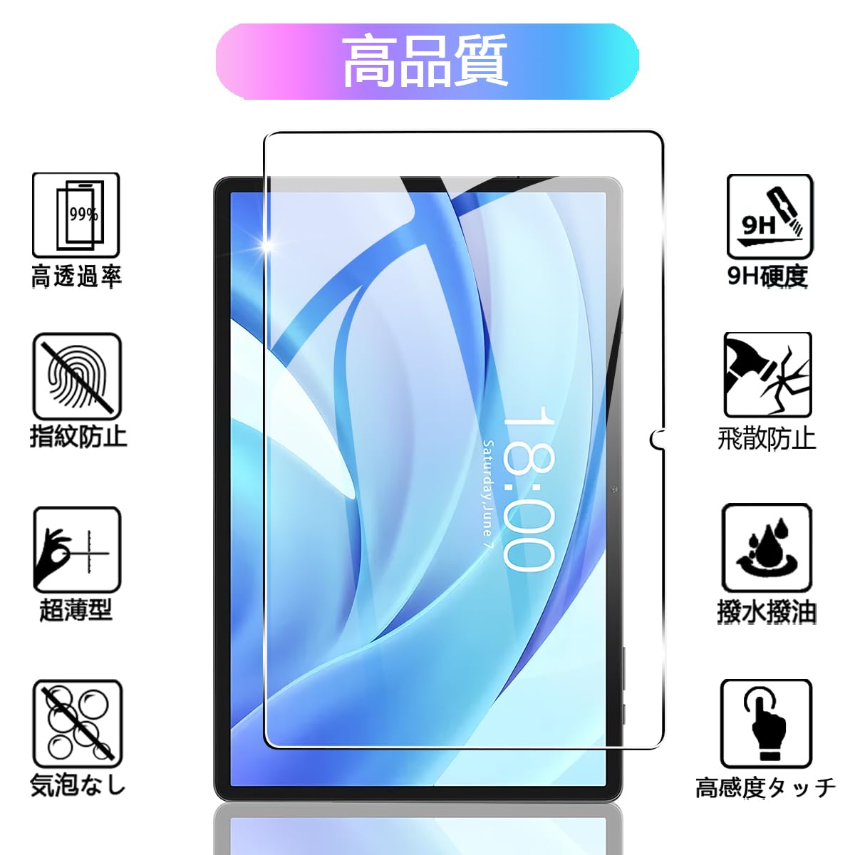 Amazon.co.jp: 【2枚セット】 対応 Teclast P50 AI/T50HD/P50/P50S