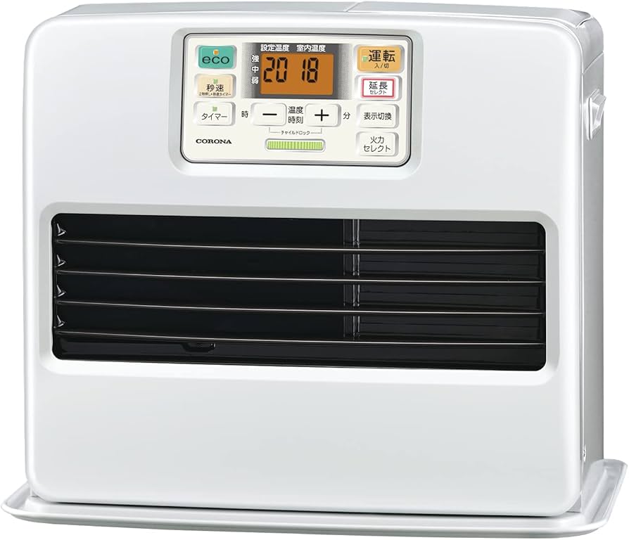 Amazon.co.jp : コロナ 石油ファンヒーター パールホワイト FH