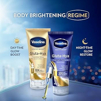 Amazon | Vaseline Gluta-Hya Serum Burst Lotion overnight radiance