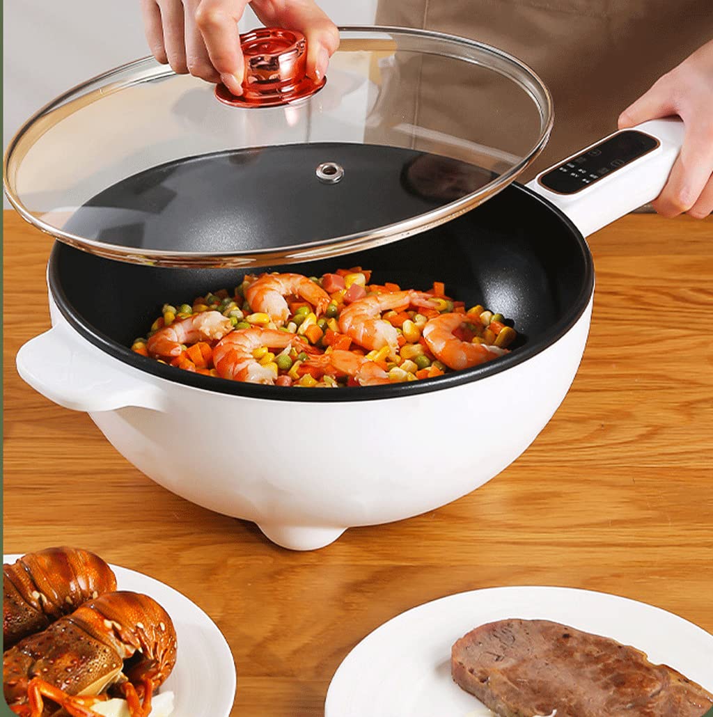 Amazon.co.jp: 電気フライパン多機能家庭用蒸し調理一体型電気鍋電気