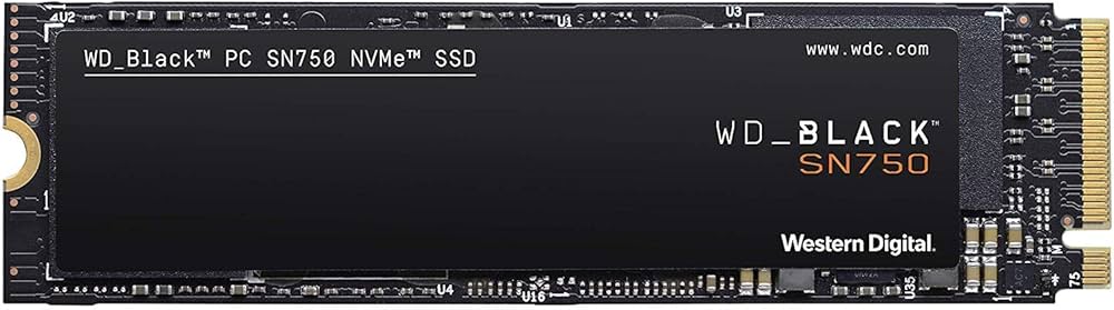 Amazon | WD 内蔵 SSD M.2 2280 / WD BLACK SN750 NVMe 1TB / ゲーム