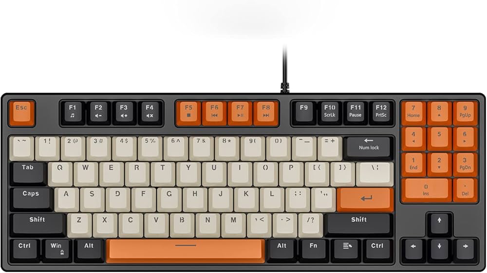 Amazon | Havit 89キー ゲーミングキーボード 赤軸 メカニカル