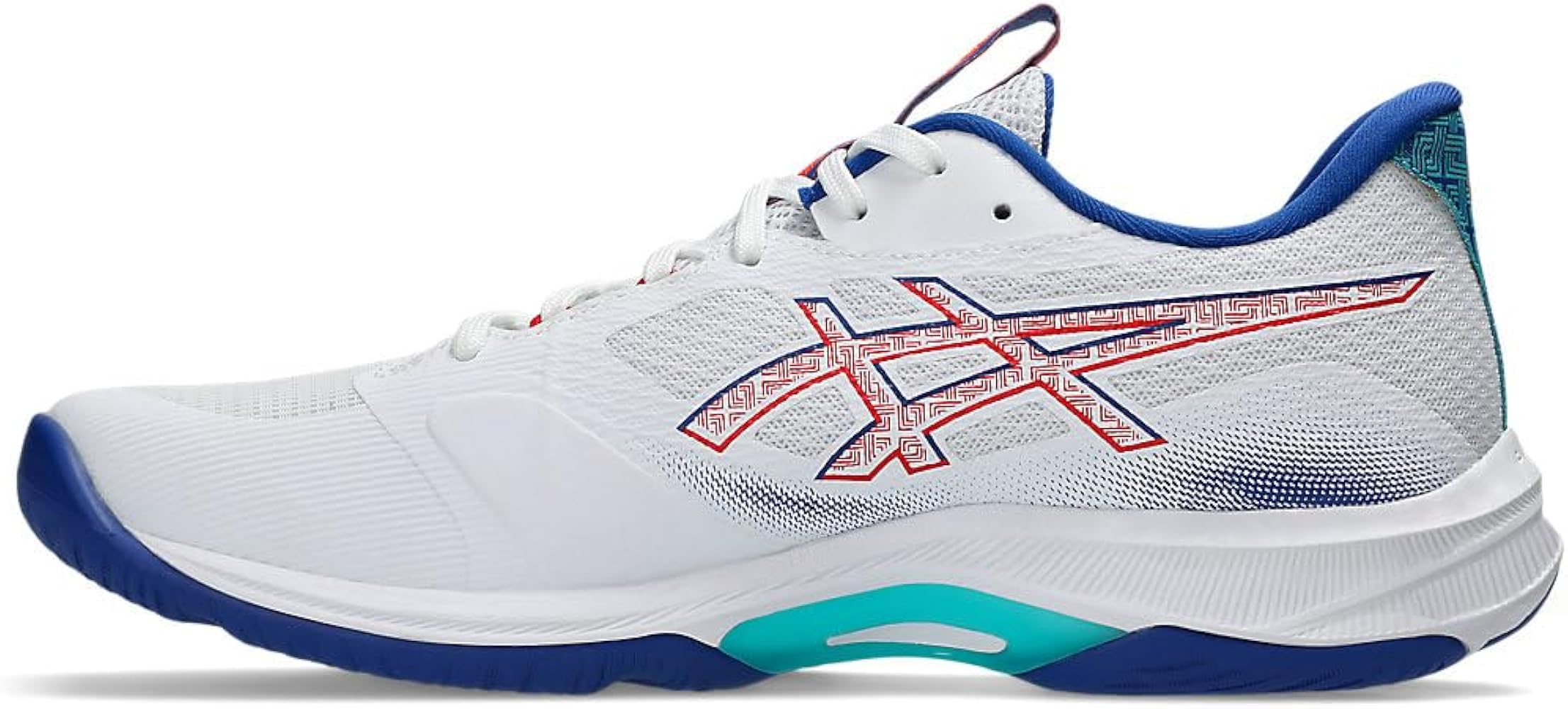 Buy ASICS Mens Netburner Ballistic FF 4 White/Asics Blue Indoor