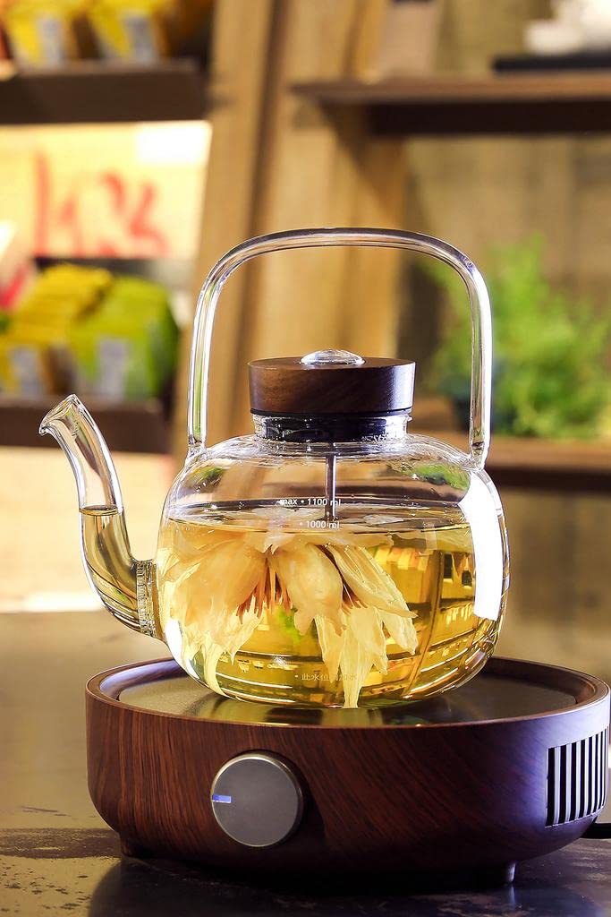 Amazon | 台湾直送Eilong-レトロガラスケトル(1100ml)。 | Eilong