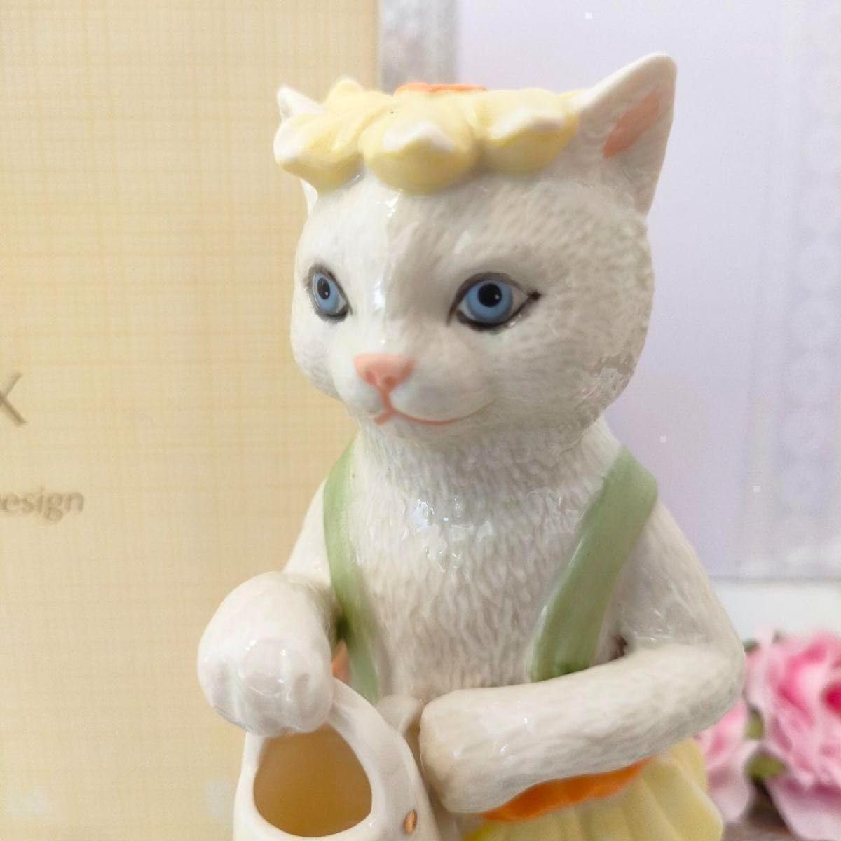 Amazon.co.jp: 大きなサイズ レノックス ジュエリー 猫 陶器 置物