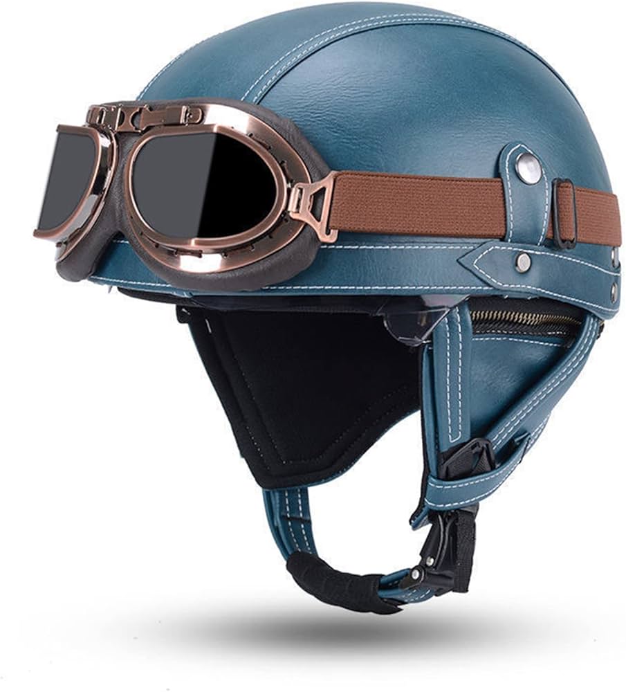 Amazon.co.jp: ヴィンテージドイツオープンフェイスヘルメット、防風