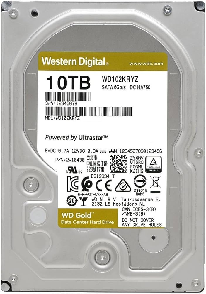 Amazon | Western Digital HDD 10TB WD Gold エンタープライズ 3.5