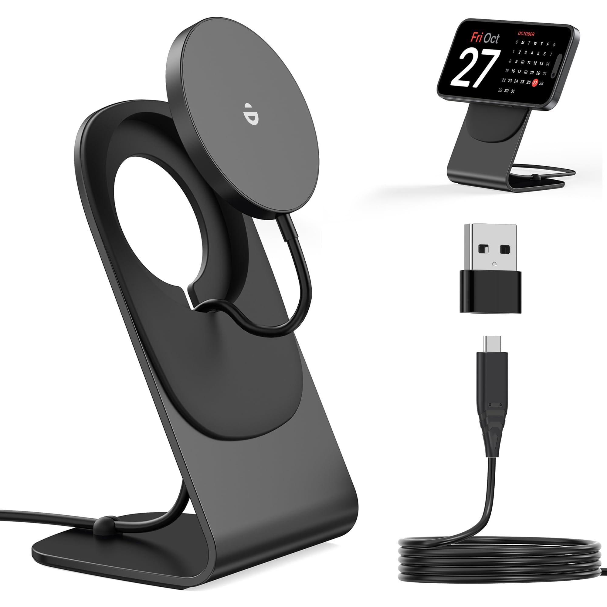 Amazon.co.jp: BHHB magsafe充電器 スタンド ワイヤレス充電器