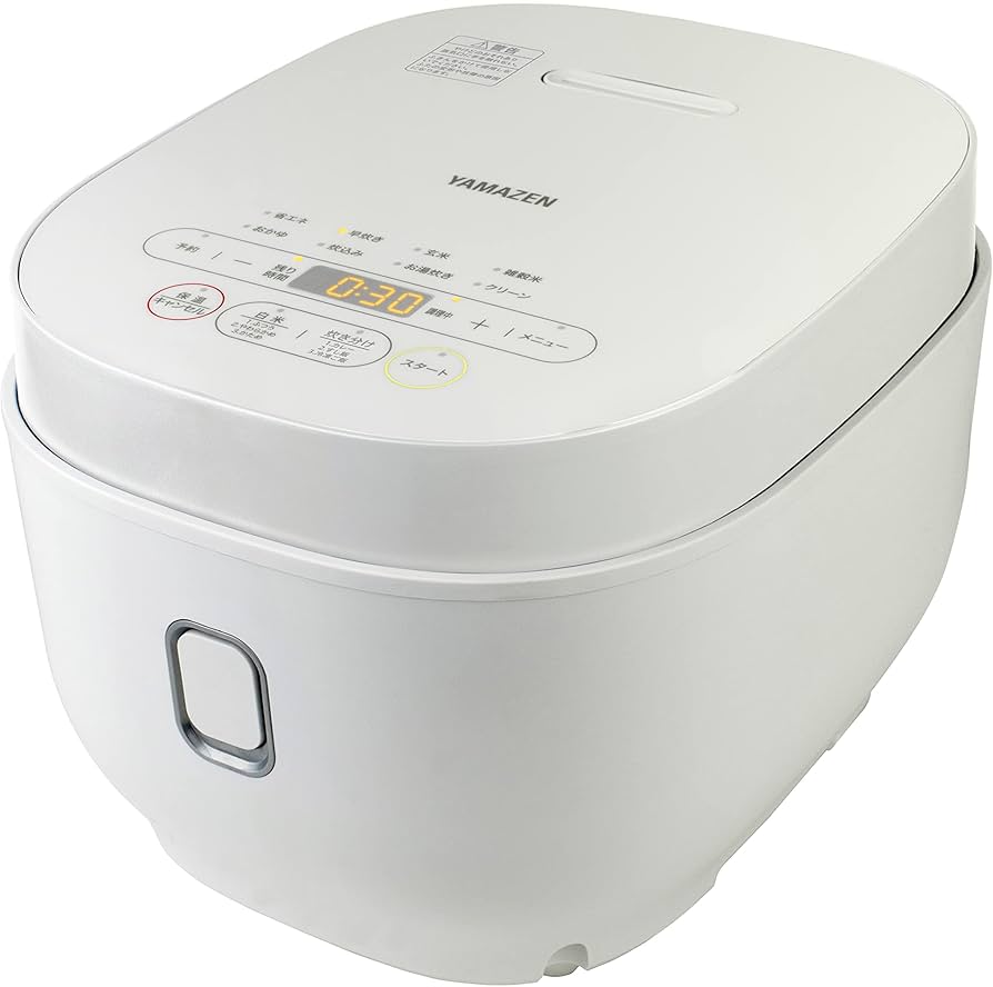 Amazon | [山善] 炊飯器 マイコン式 5.5合 3層特厚釜 「メニューに