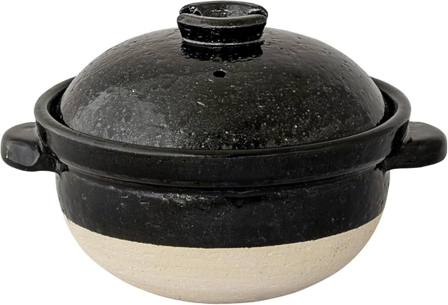 Amazon｜長谷園 かまどさん 土鍋 一合炊き 直径約19×高さ14cm 伊賀焼