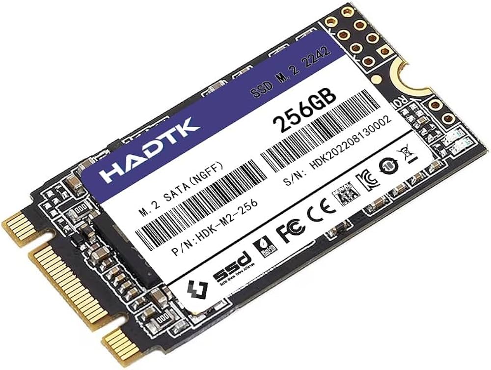 Amazon | HADTK 256GB 2242 NGFF(M.2 SATA) 内蔵SSD 3D NANDチップ搭載