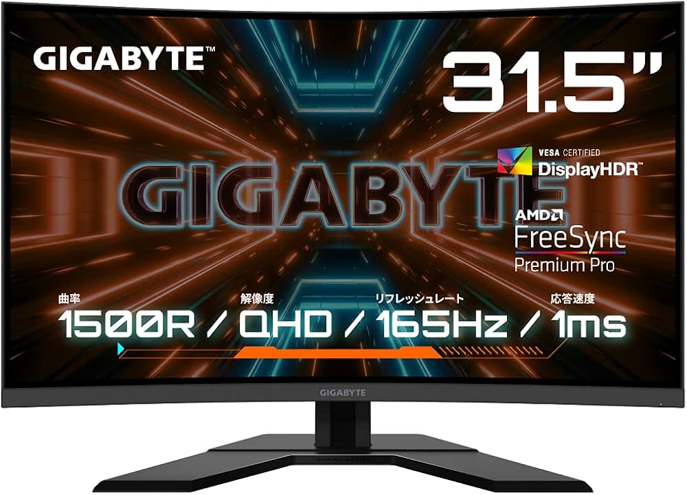 Amazon.co.jp: ゲーミングモニター GIGABYTE G32QC A Gaming Monitor