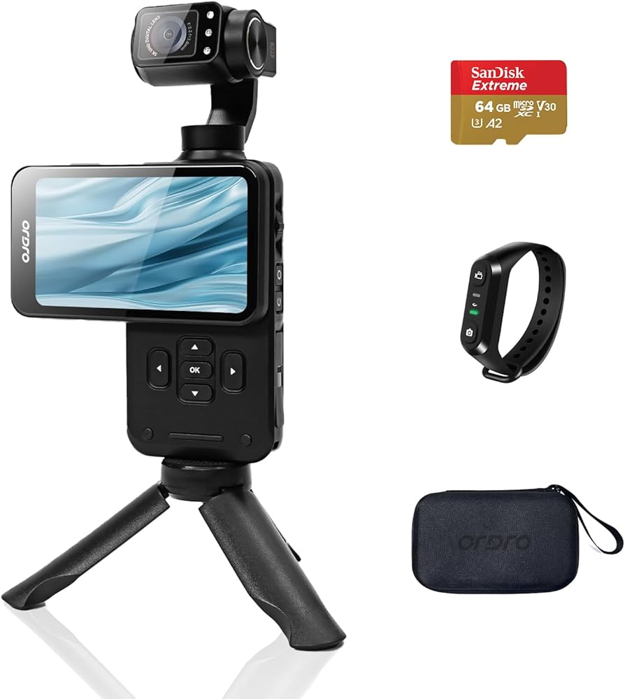 Amazon | Ordro M5 最新型 5K ジンバルカメラ ハンドヘルドビデオ