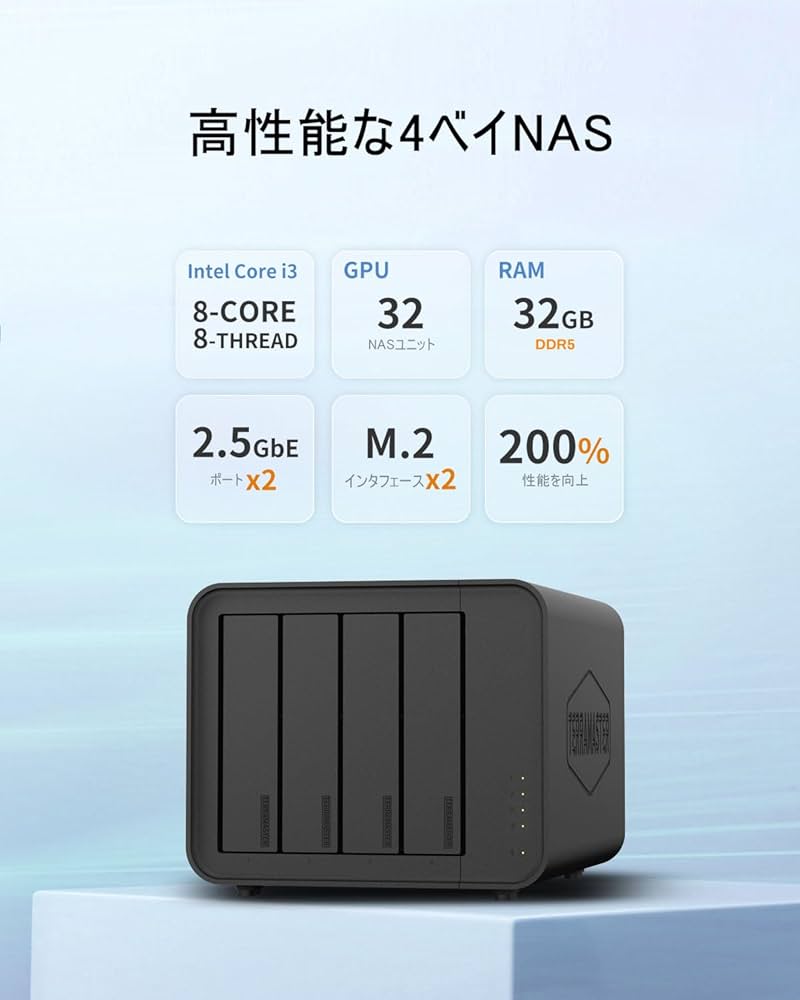 Amazon.co.jp: TERRAMASTER テラマスターF4-424 Pro NASストレージ – 4