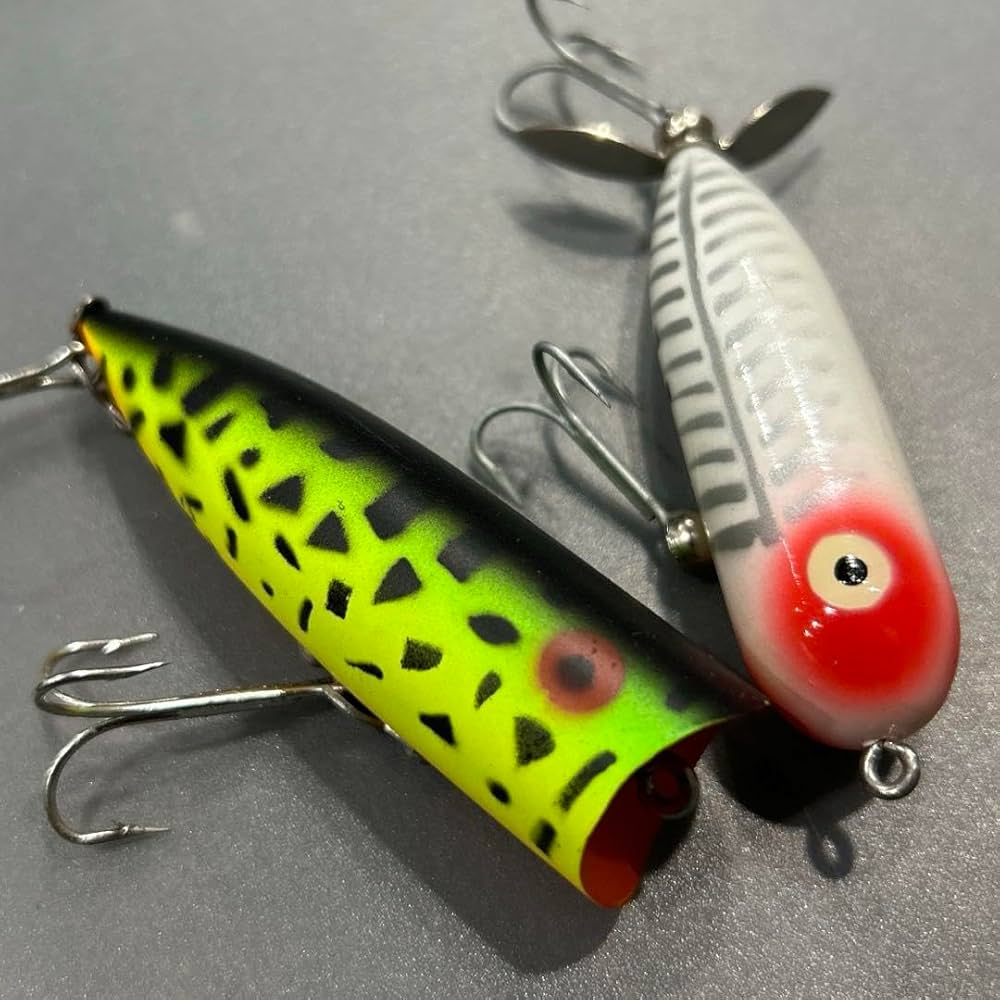 Amazon.co.jp: ヘドン トップウォータールアー 2個 ルアーセット 水面