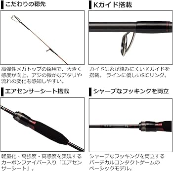 Amazon | ダイワ(DAIWA) 21 月下美人 MX アジングボート 64L-S・N