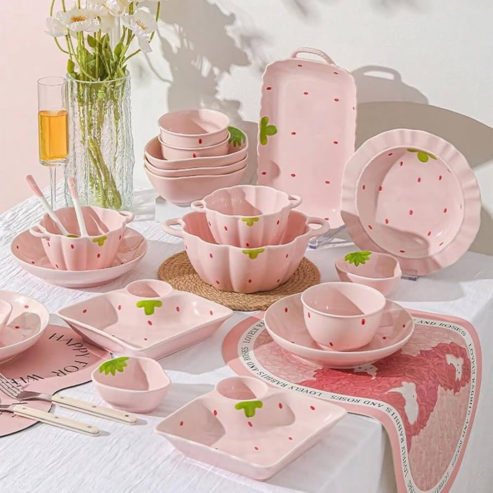 Amazon.co.jp: 食器 食器セット お皿セット フリル 茶碗 深皿 深碗 丼