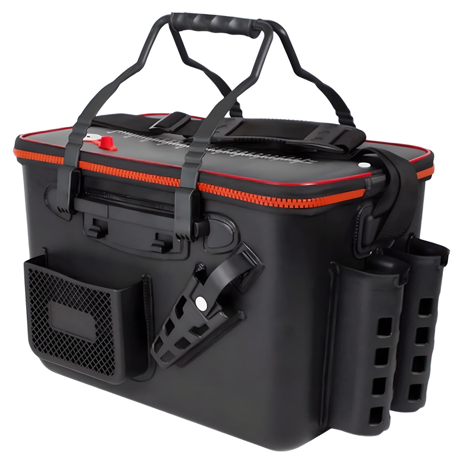 Amazon.co.jp: YIZELVDUI タックルボックス ロッドホルダー付き