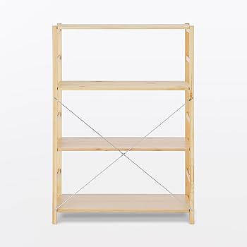 Amazon｜無印良品 パイン材ユニットシェルフ 中 幅86×奥行39.5×高さ