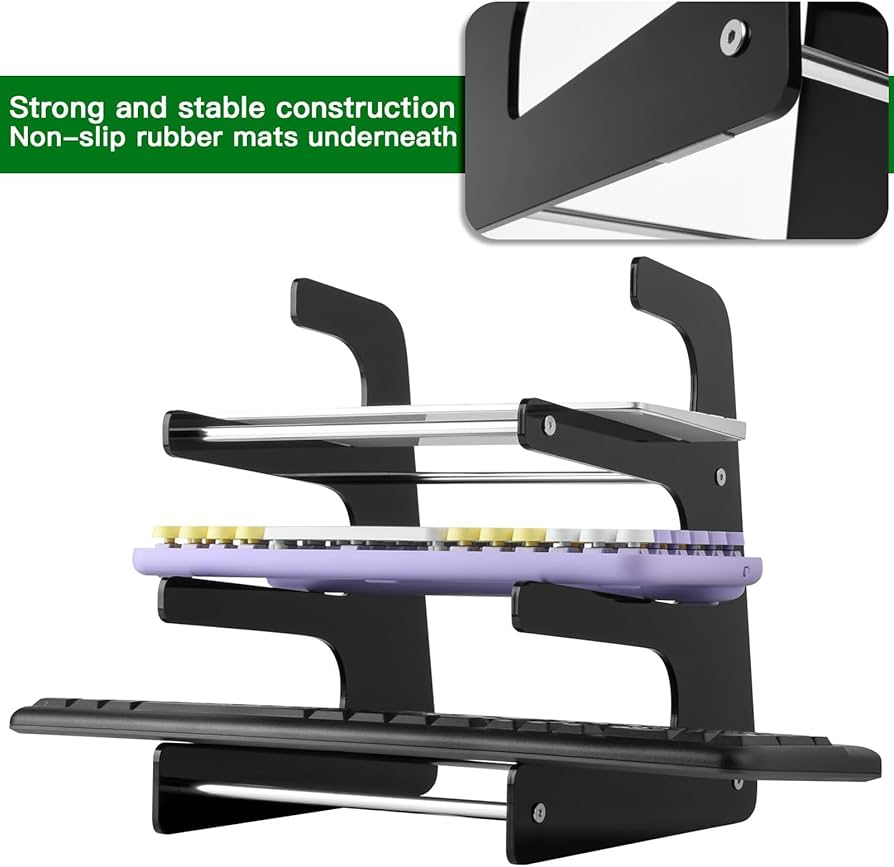 Amazon.co.jp: キーボード収納ラック、キーボードディスプレイスタンド